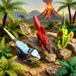 Purilite Select Jurassic Dinosaur Building Blocks Set | Mini Dinosaur Figures | Educational Construction Toy | Creative STEM Gift for Kids