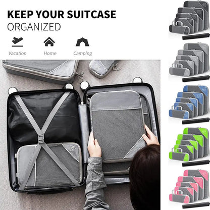 Purilite Select 6‑Piece Travel Organizer Compression Packing Cubes Set