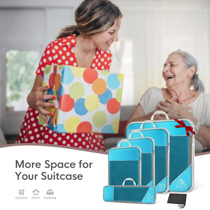 Purilite Select 5‑6 PCS Compressed Travel Packing Cubes Set