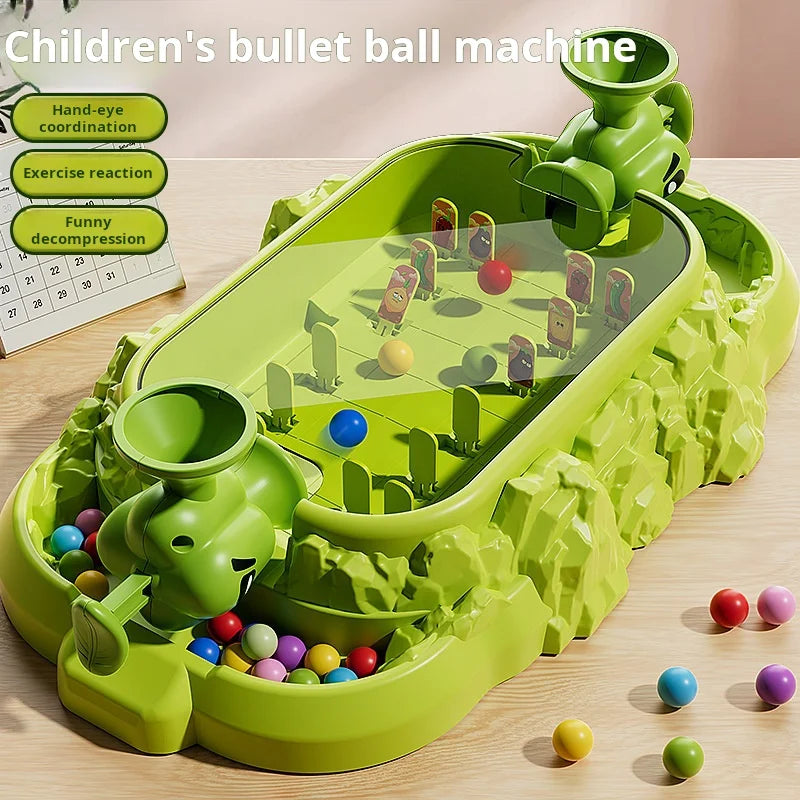 Purilite Select | Kids Battle Game Toy Vegetable Pinball Shooter | Parent-Child Desktop Party Game | Family Game Night Toy