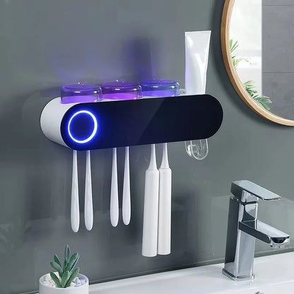 Purilite Select Wall Mounted Toothbrush Sterilizer UV Cleaner Rechargeable Cordless Holder