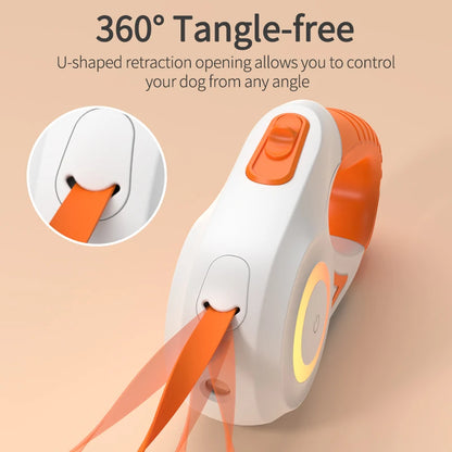 Purilite Select 5M Automatic Retractable Dog Leash with LED Light
