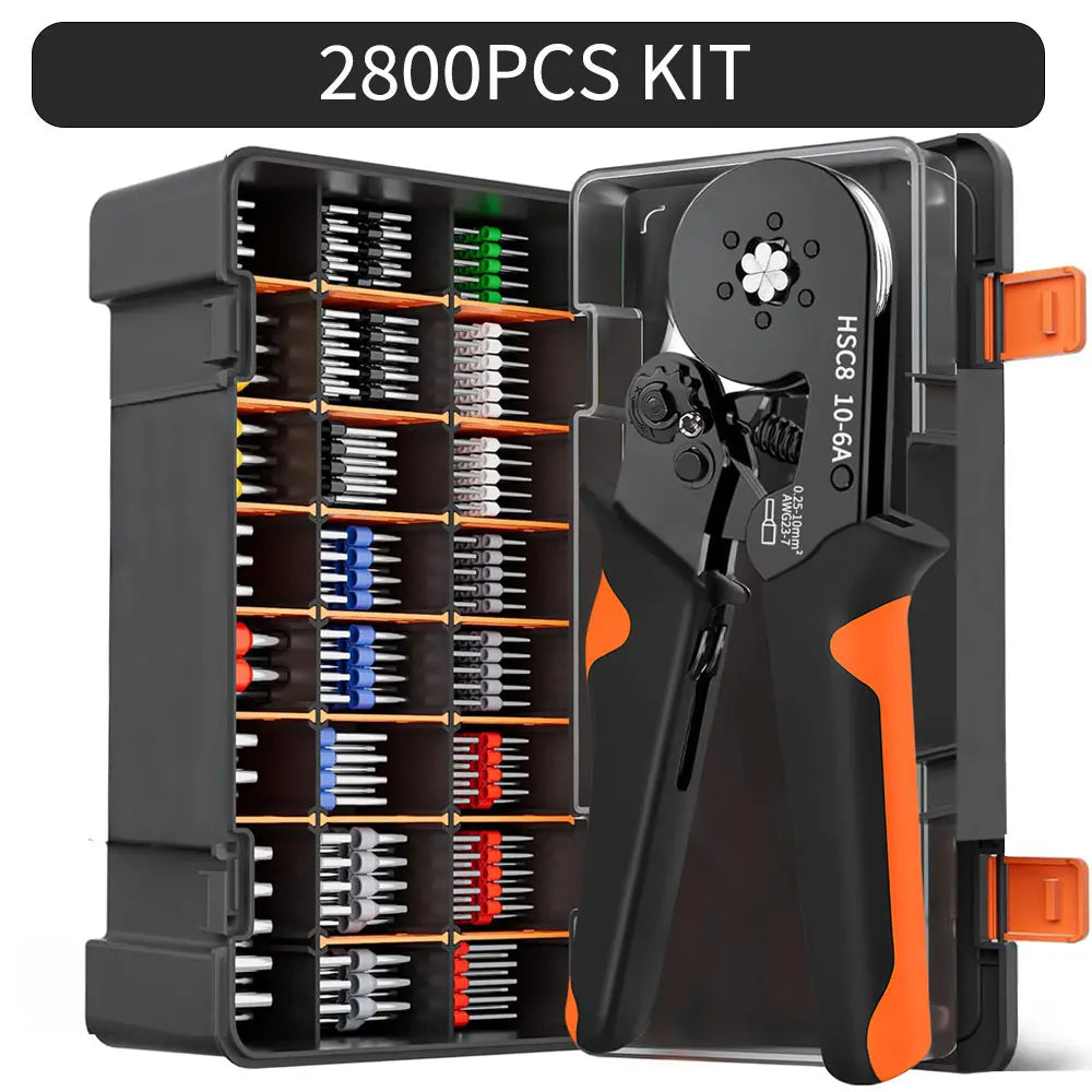 Purilite Select Hexagonal Self-Adjustable Ratchet Ferrule Crimping Tool Kit