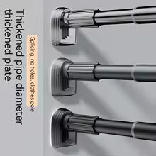 Purilite Select Telescopic Stainless Steel Shower Curtain Rod (Up to 2.7m)