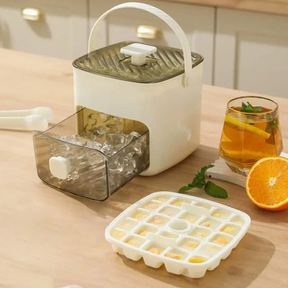 Purilite Select 48-Grid Reusable Ice Cube Tray with Easy Release Design Refrigerator Ice Maker Mold