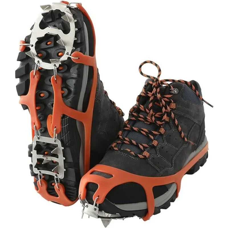 Purilite Select | Professional Climbing Crampons 18 Studs | Anti-Skid Ice Snow Shoe Grips | Winter Outdoor Walking Spikes