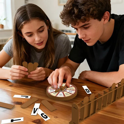 Purilite Select Magnetic Hangman Word Guessing Board Game – Cowboy Theme Travel Table Puzzle for Family Fun and Learning
