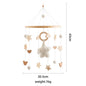 Purilite Select Wooden Baby Crib Mobile | Crochet Star Hanging Bed Bell | Nursery Rattle Decoration | Newborn Comfort Toy