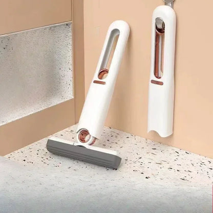 Purilite Select Mini Sponge Mop Portable Absorbent Cleaning Mop | One-Hand Operation | Replaceable Sponge Head | Compact Kitchen Cleaning Tool