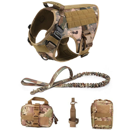 Purilite Select Tactical Military Dog Vest & Leash Set