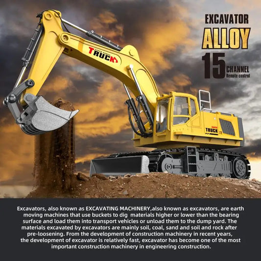 Purilite Select Alloy RC Excavator Truck Toy