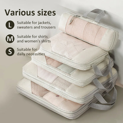 Purilite Select 5‑PCS Compressible Travel Packing Cubes Set