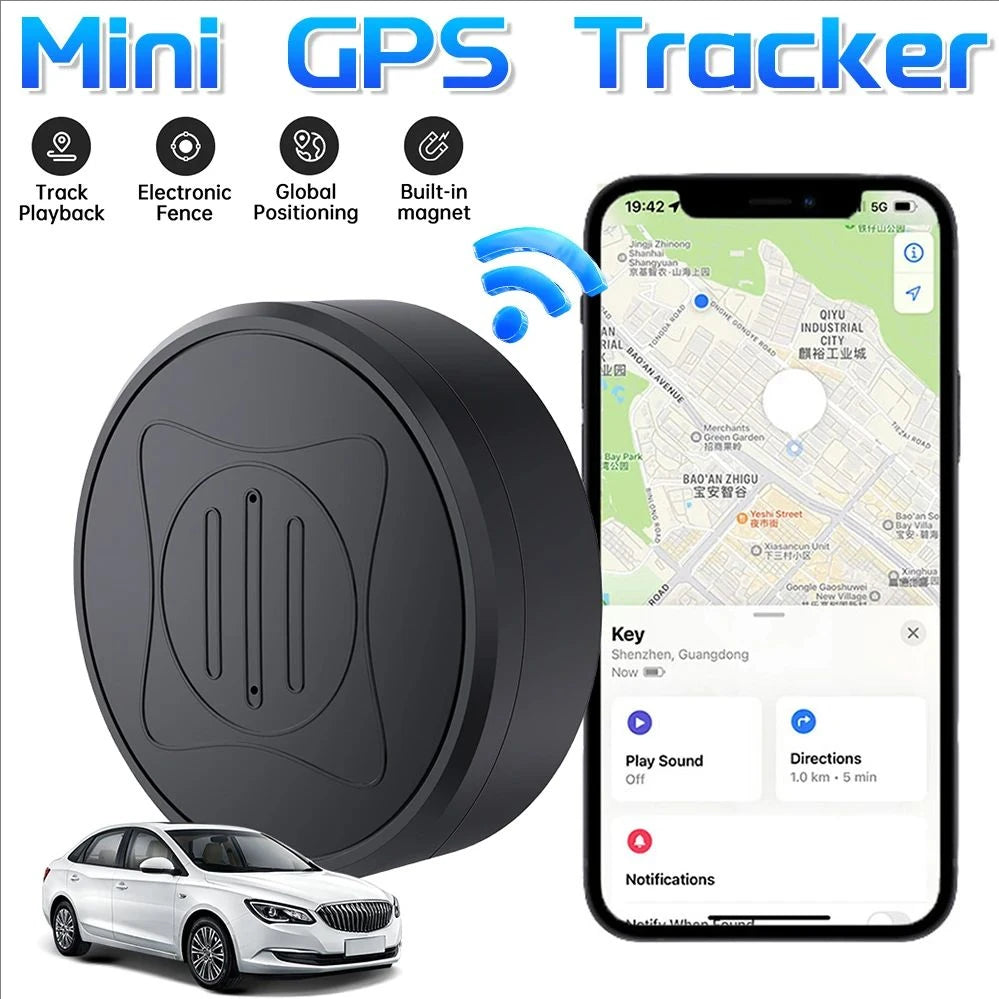 Purilite Select Portable GPS Tracker Wireless Magnetic Vehicle Locator Real-Time Position Tracking Device with Mobile App Support