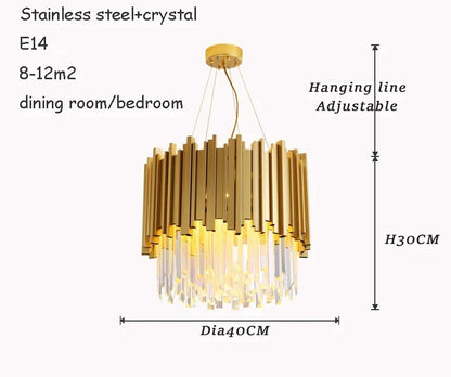 Purilite Select Luxury Crystal Ceiling Chandelier