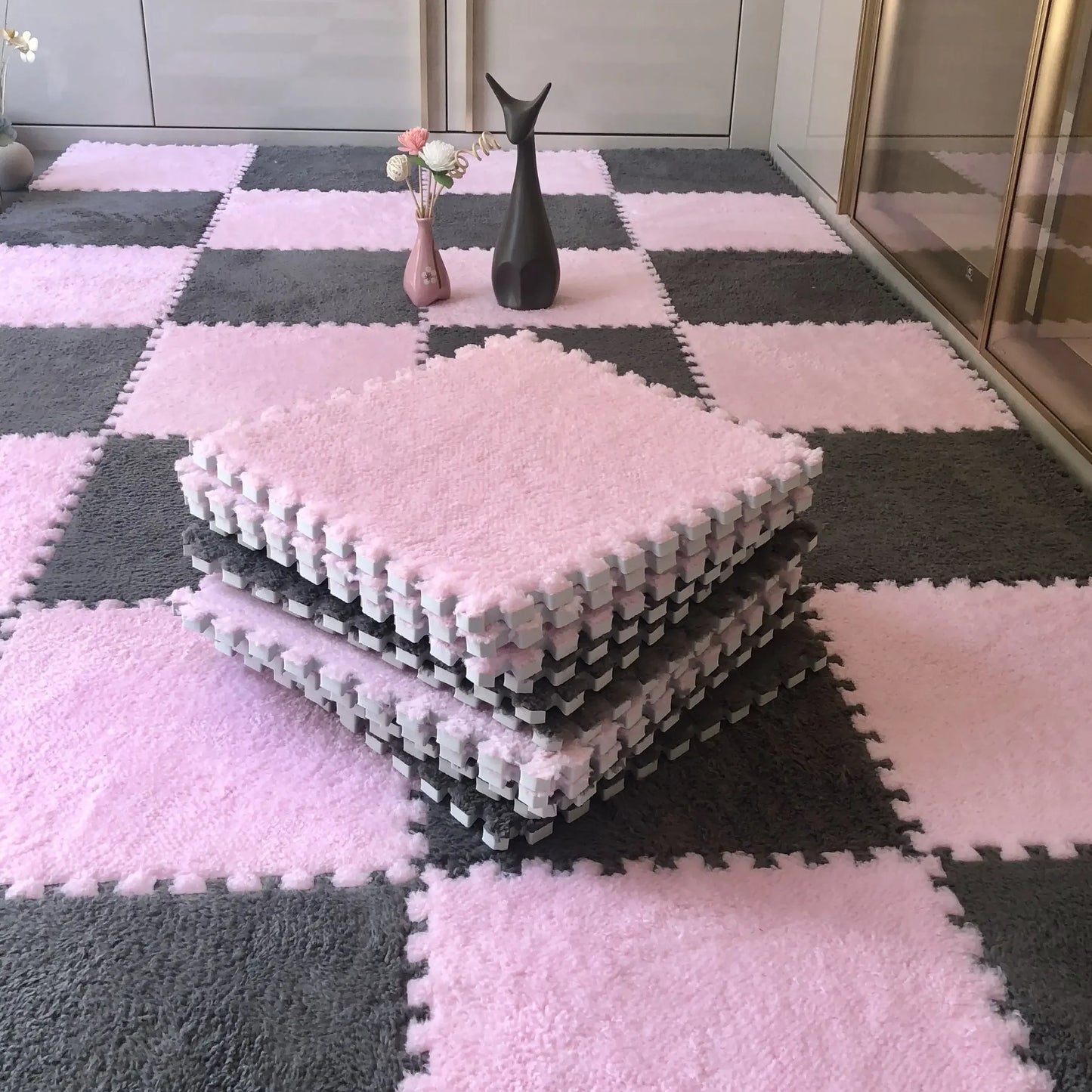 Purilite Select 30x30CM Soft Plush Children Kids Rug Play Mat