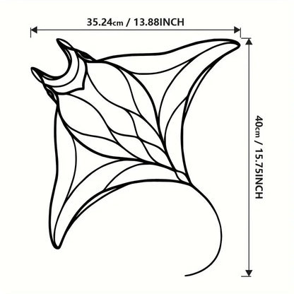 Purilite Select Manta Ray Metal Wall Art