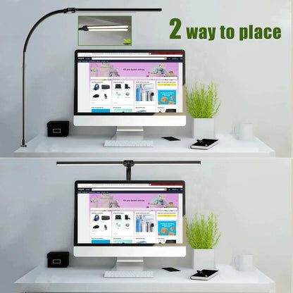 Purilite Select Dual/Single Head LED Clip Desk Lamp