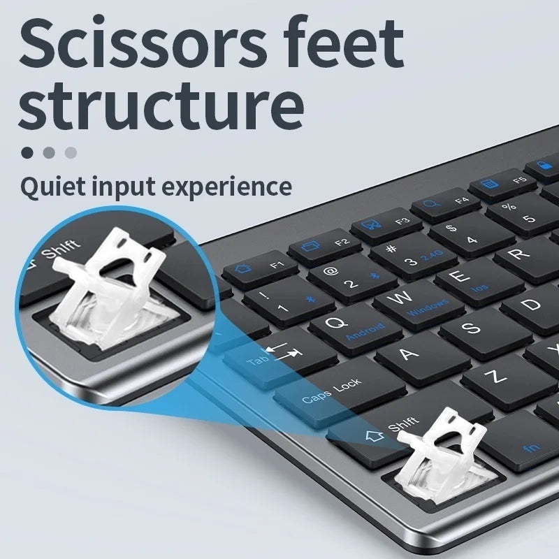 Purilite Select Slim Rechargeable Bluetooth Keyboard and Mouse