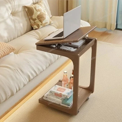 Purilite Select Aesthetic Mobile Small Coffee Table | Multi-Functional Bedside & Living Room Table | Home Furniture with Rollers