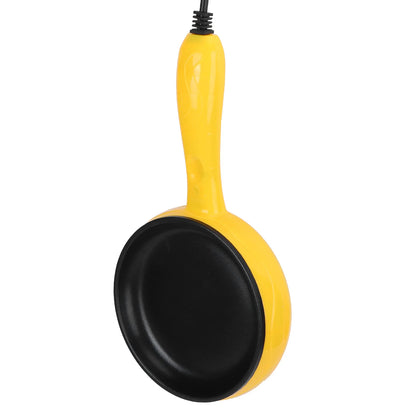 Purilite Select 350W Mini Electric Frying Pan | Non-Stick Egg & Pancake Maker with Wooden Spatula | Portable Kitchen Cooking Pan