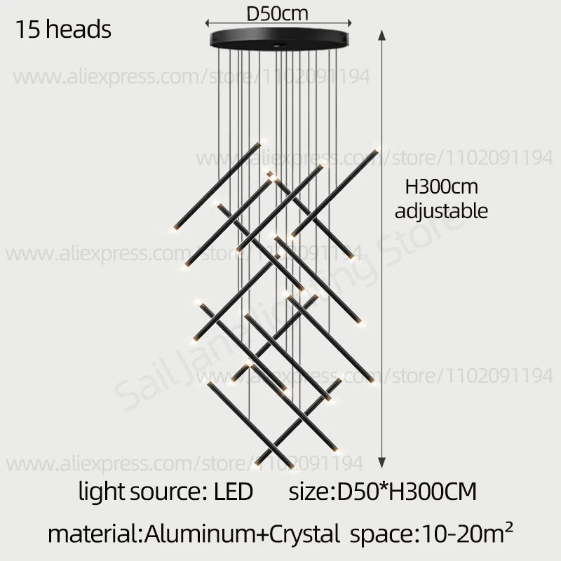 Purilite Select Nordic Style Staircase Pendant Lamp