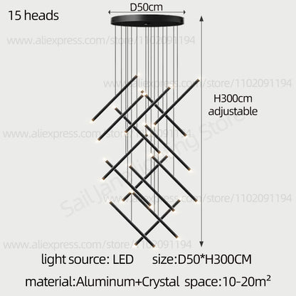 Purilite Select Nordic Style Staircase Pendant Lamp