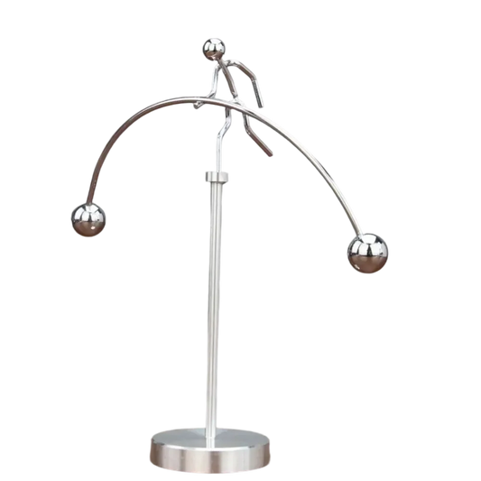 Purilite Select Creative Balance Ball Iron Man Ornament | Swing Tumbler Desk Decoration Fun Showpiece