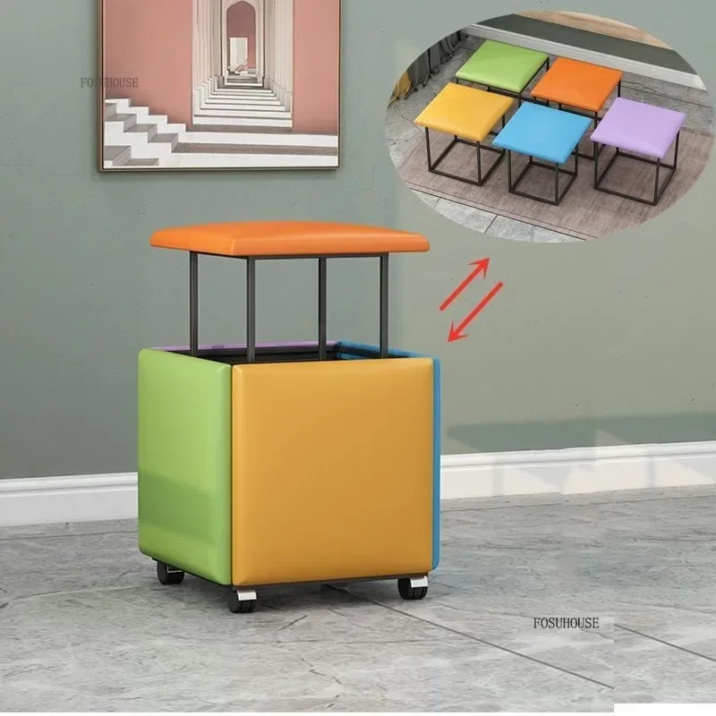 Purilite Select Modern 5-in-1 Rubik's Cube Sofa Stool