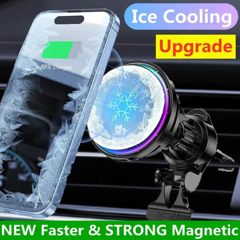Purilite Select Magnetic Wireless Car Charger with Cooling Fan