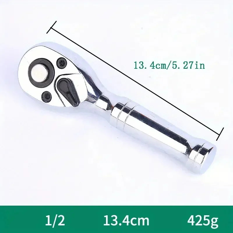 Purilite Select 1/4, 3/8, 1/2 Inch Drive Stubby Ratchet Set