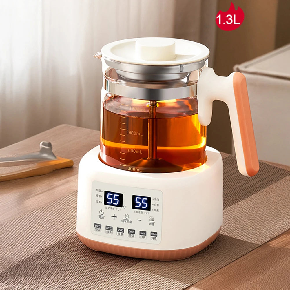 Purilite Select 1300ml Steam Spray Electric Tea Kettle | Baby Constant Temperature Milk Regulator | 72H Thermostatic Digital Kettle AU Plug