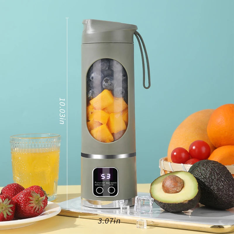 Purilite Select Portable 10-Blade USB Rechargeable Fruit Juicer Blender 450ml