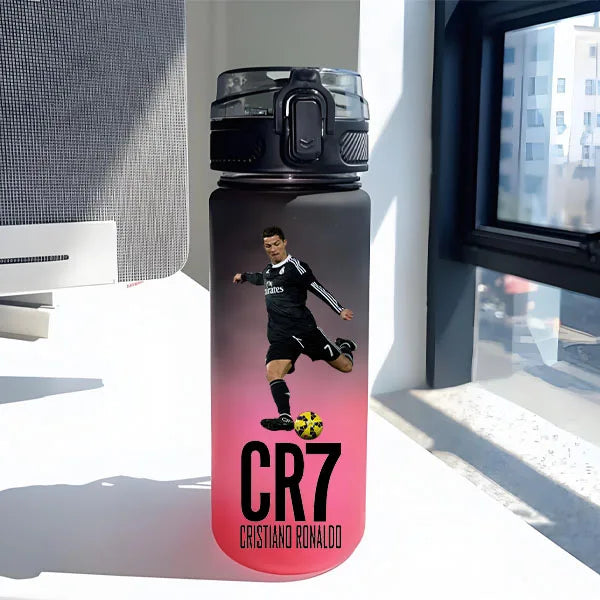 Purilite Select CR7 Football Star Straw Water Bottle