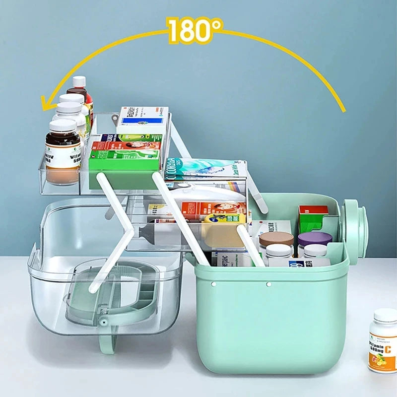 Purilite Select Large Capacity Family Medicine Organizer Box