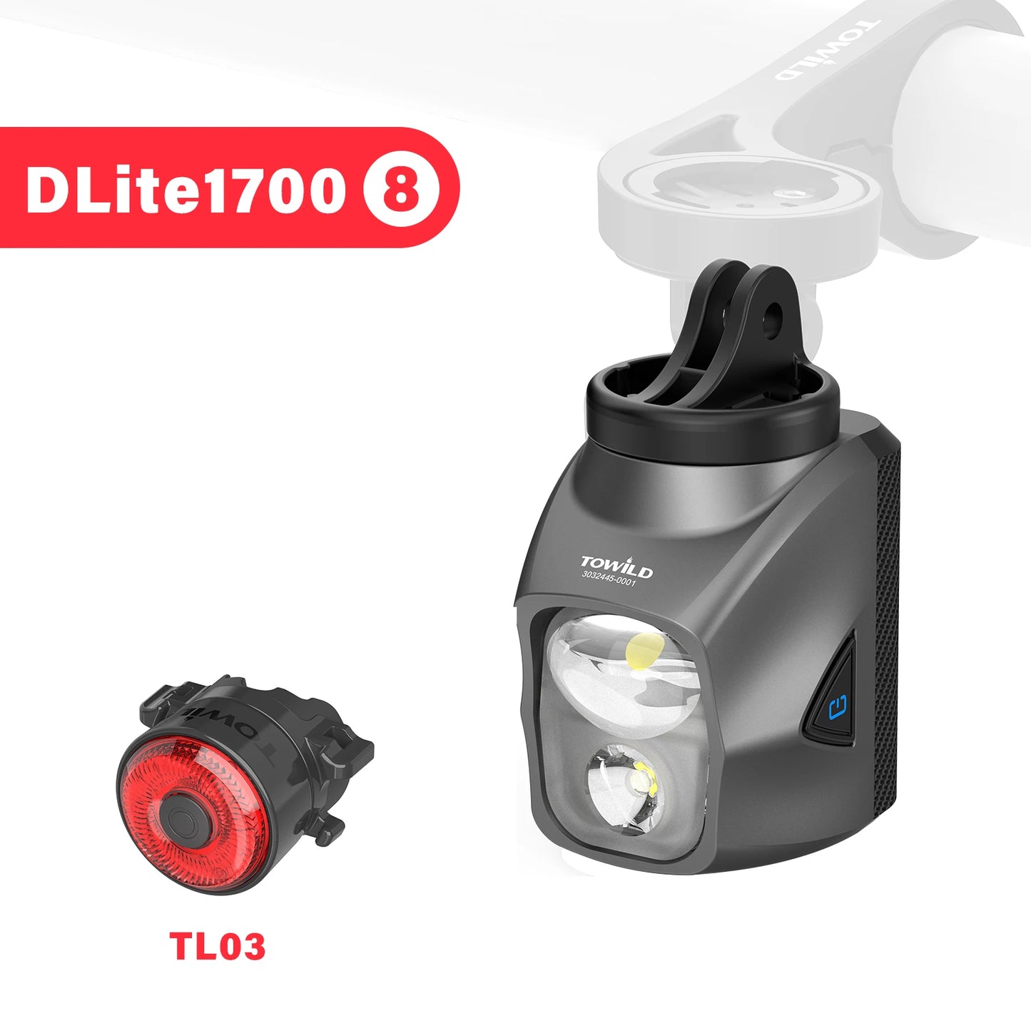 Purilite Select DL1200S/DL1700 Bicycle Light With Cut-Off Line Beam