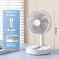 Purilite Select USB Foldable Mini Fan | 4 Speed Portable Table Fan | Battery Operated with Timer for Indoor & Outdoor Use