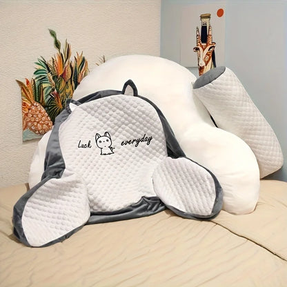 Purilite Select Ergonomic Reading Pillow | Adjustable Back Support & Soft Lumbar Cushion | Breathable Polyester Fabric for Bed, Sofa & Chair