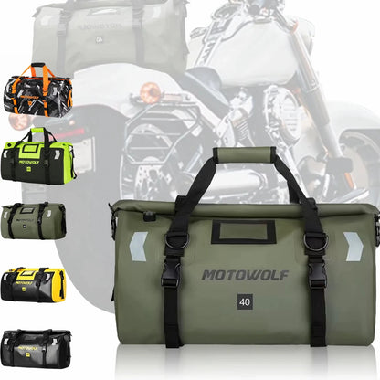 Purilite Select | Universal Motorcycle Waterproof Tail Bag | Back Seat Luggage | 40L / 66L Travel Pack