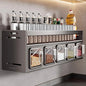 Purilite Select Wall-Mounted Kitchen Spice Rack Storage Set