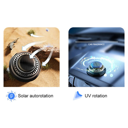 Purilite Select Solar-Powered Rotating Car Air Freshener – Long-Lasting Aromatherapy Diffuser with Essential Oils