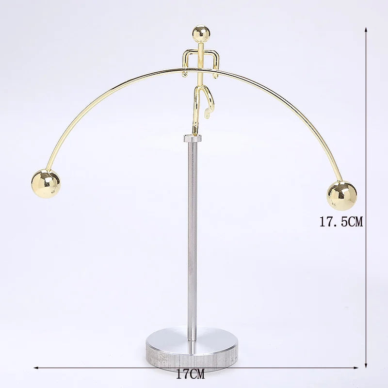 Purilite Select Creative Balance Ball Iron Man Ornament | Swing Tumbler Desk Decoration Fun Showpiece