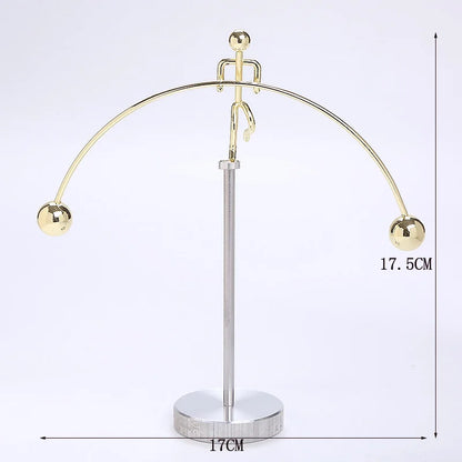Purilite Select Creative Balance Ball Iron Man Ornament | Swing Tumbler Desk Decoration Fun Showpiece