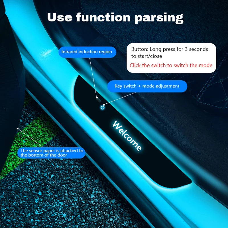 Purilite Select Customized Car Door Sill Light