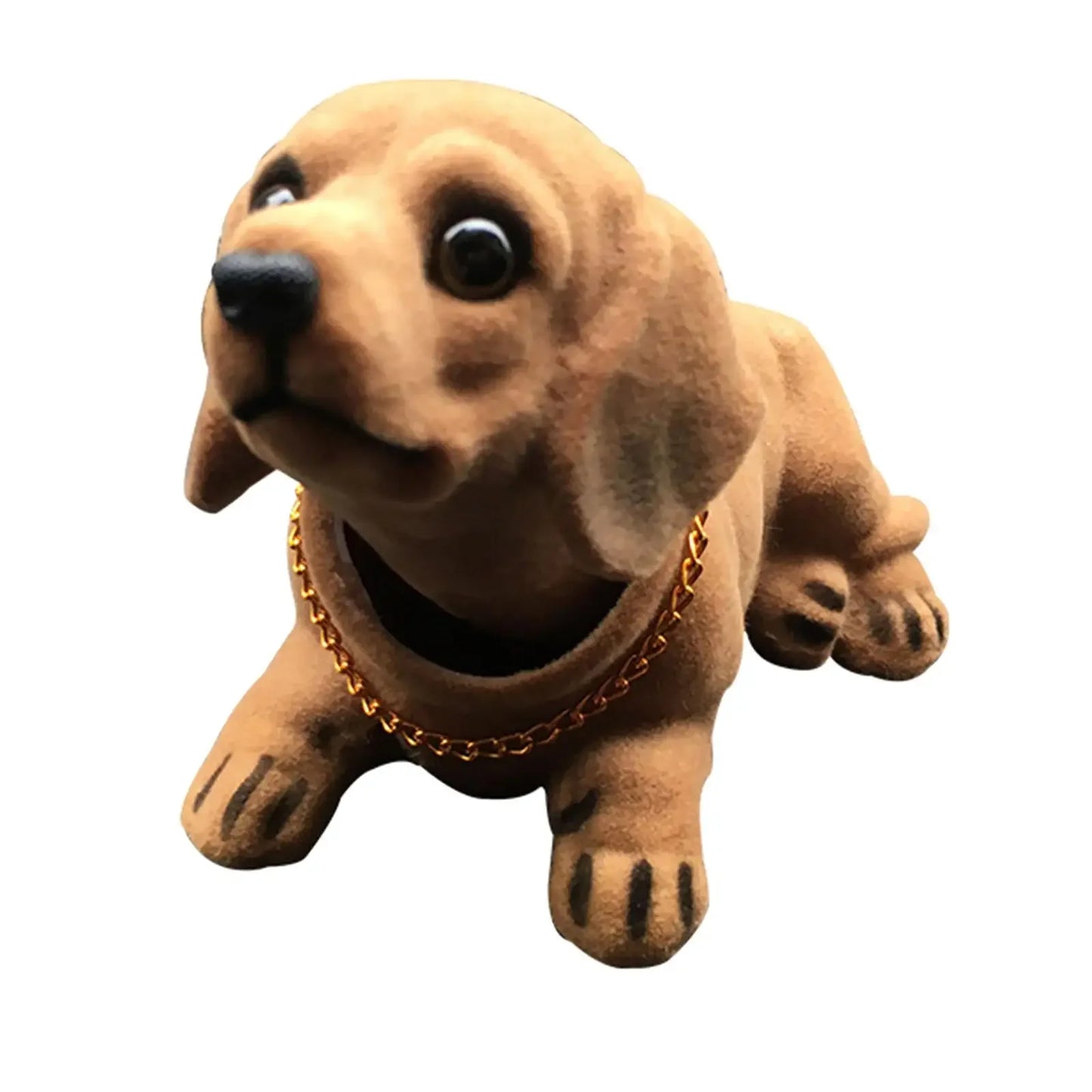 Purilite Select Bobble Head Dog Car Dashboard Ornament Resin Nodding Dog Figure for Vehicle Home and Office Decoration (Set of 2)
