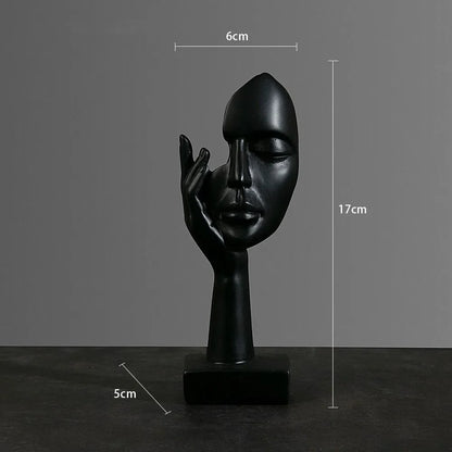 Purilite Select Resin Abstract Face Sculpture