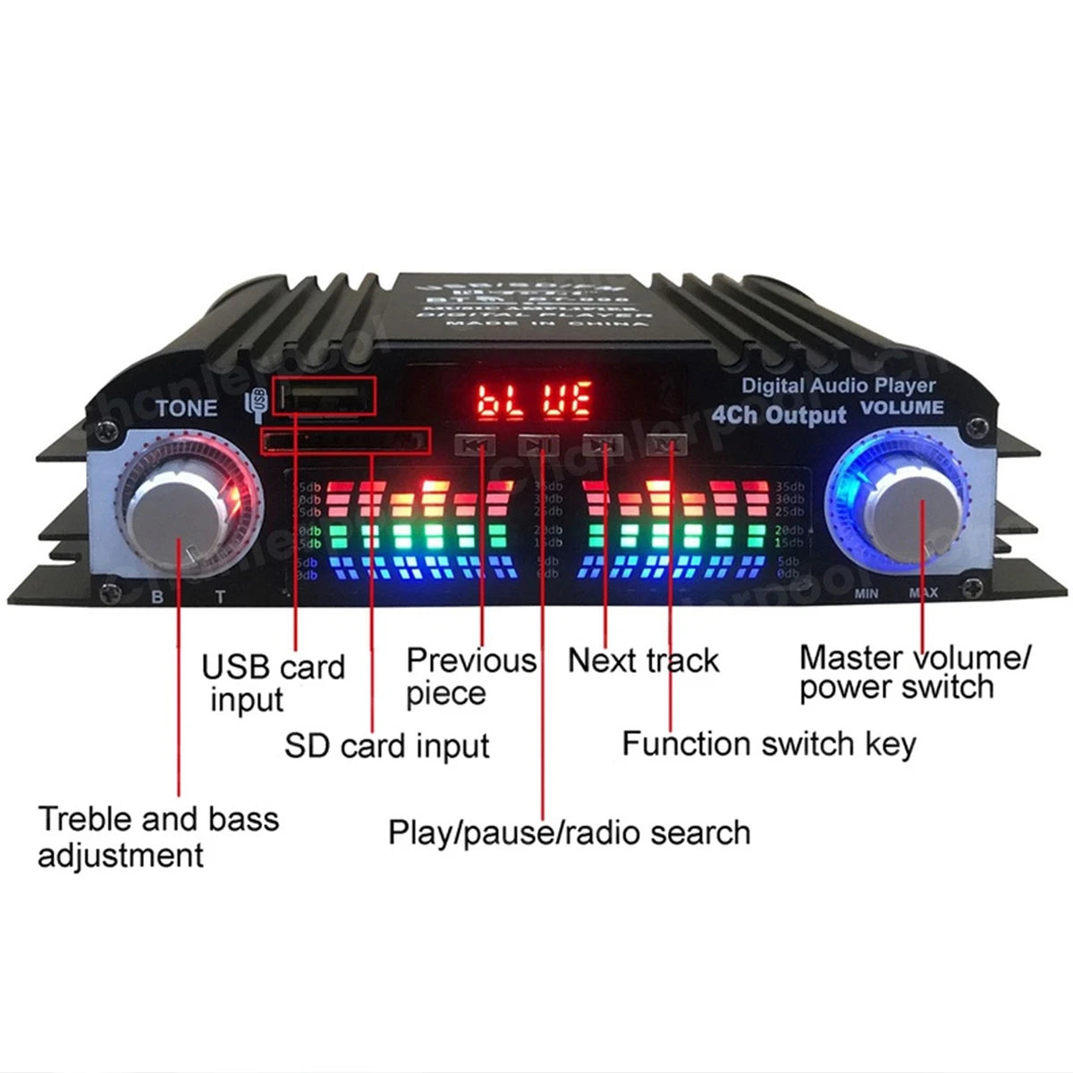 Purilite Select 1600W Peak Power HiFi Sound Amplifier