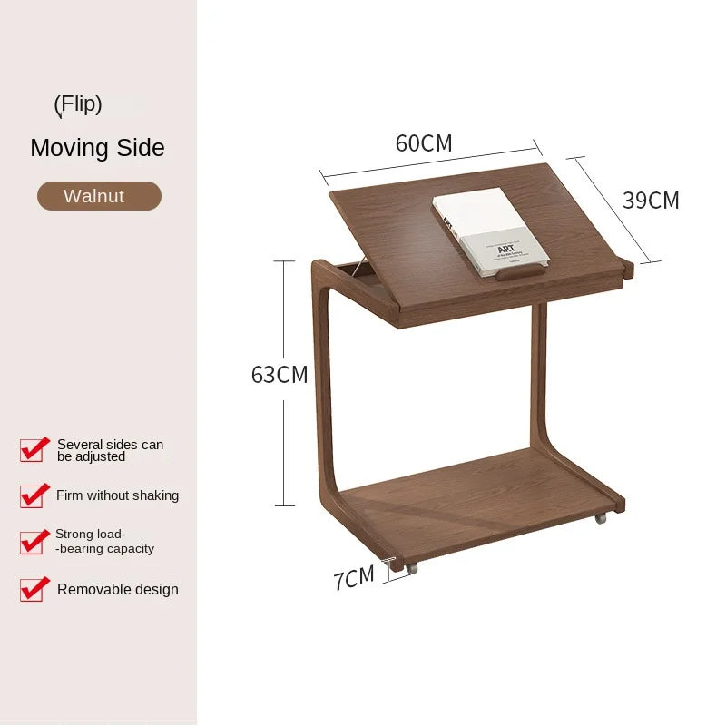 Purilite Select Aesthetic Mobile Small Coffee Table | Multi-Functional Bedside & Living Room Table | Home Furniture with Rollers