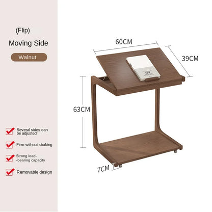 Purilite Select Aesthetic Mobile Small Coffee Table | Multi-Functional Bedside & Living Room Table | Home Furniture with Rollers