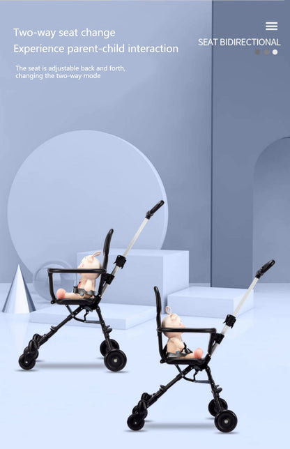 Purilite Select: baby stroller lightweight four-wheel portable travel trolley