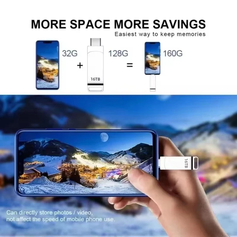 Purilite Select USB 3.2 High-Speed Metal Flash Drive, Portable Waterproof USB Memory Stick for PC, Laptop & Data Storage